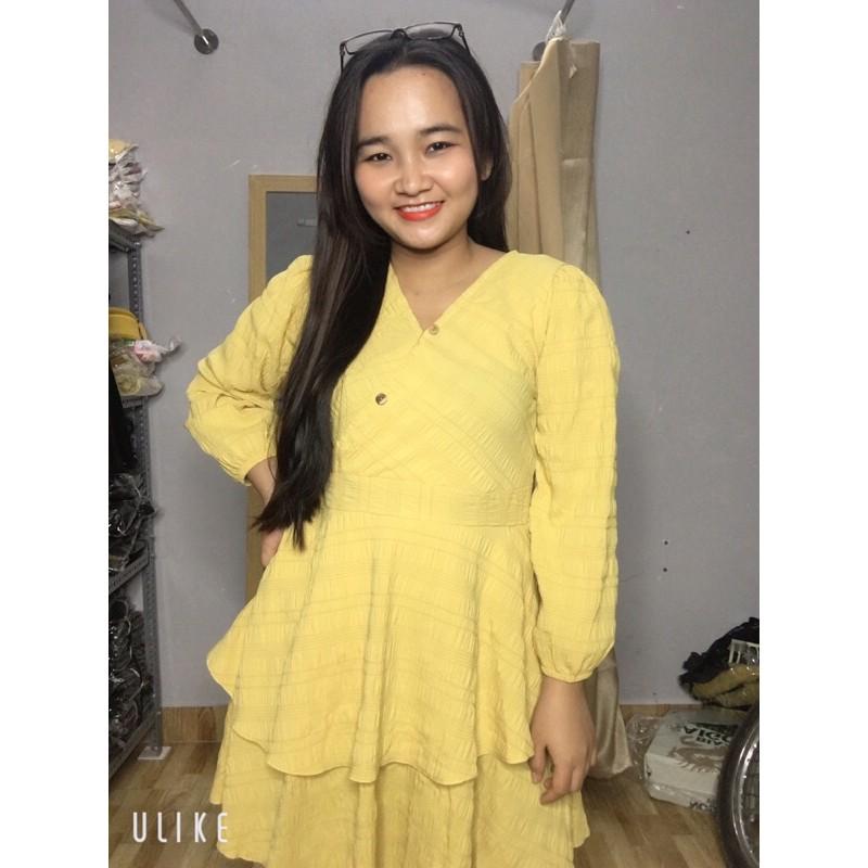 Đầm tầng tay dài bigsize