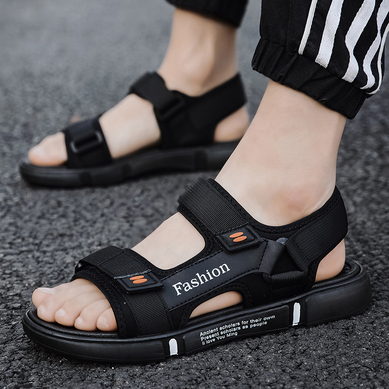 Dép sandal nam Fashion quai ngang thoáng khí êm chân phù hợp mọi lứa tuổi