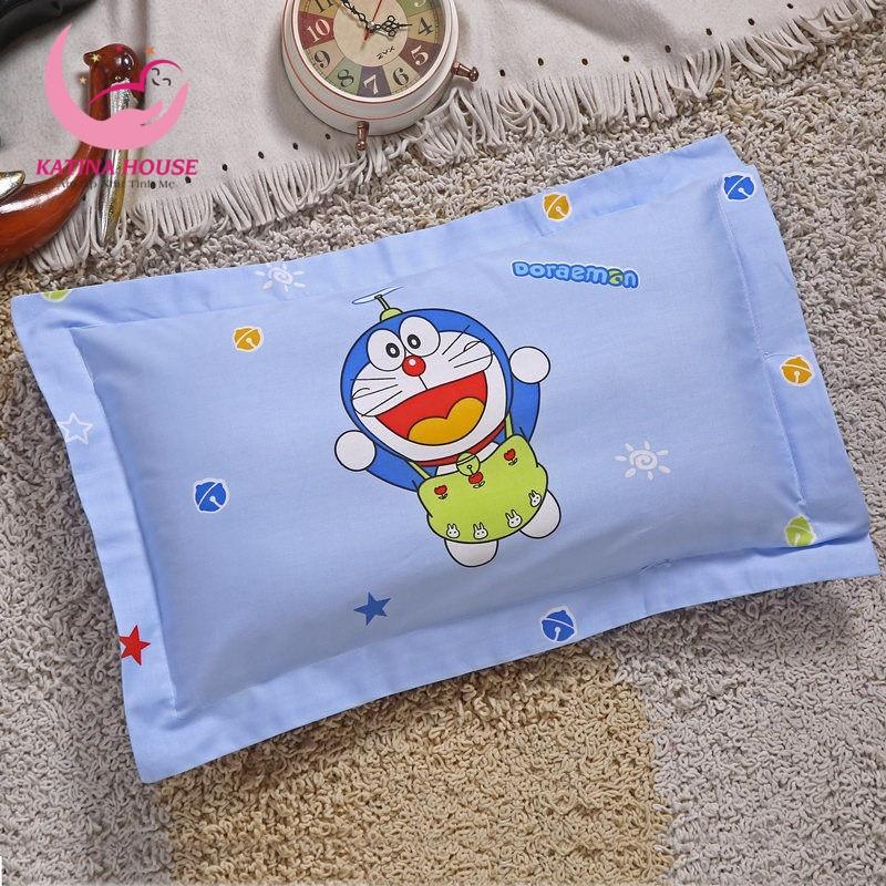Gối cho bé 2-10 tuổi, cotton hàn 3D hoạt tiết sinh động, gối mềm mát giúp bé ngủ ngon