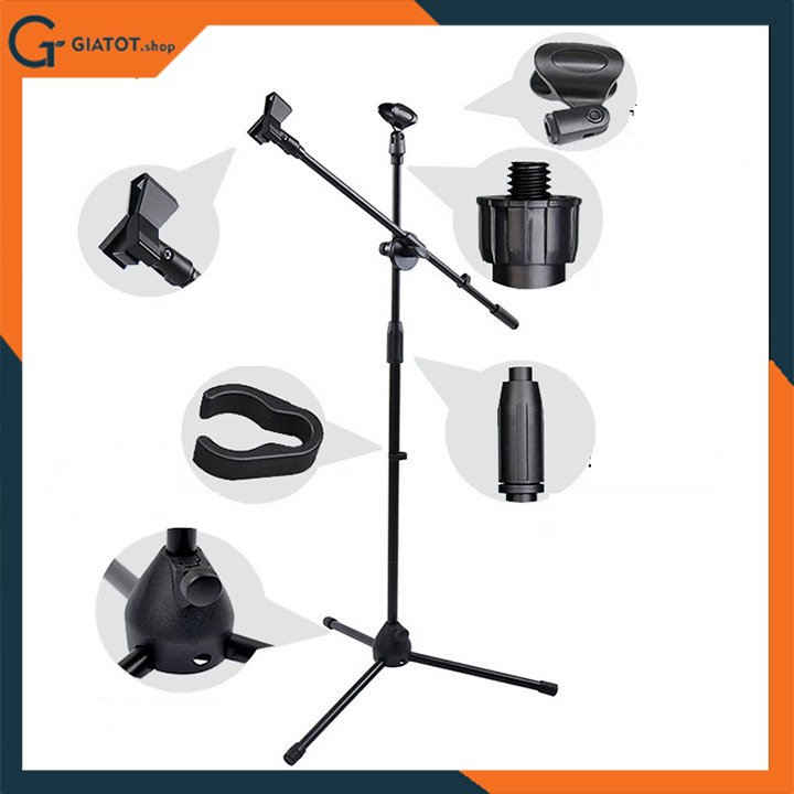 Chân micro đứng Pro Microphone Stands dùng cho phòng thu và sân khấu