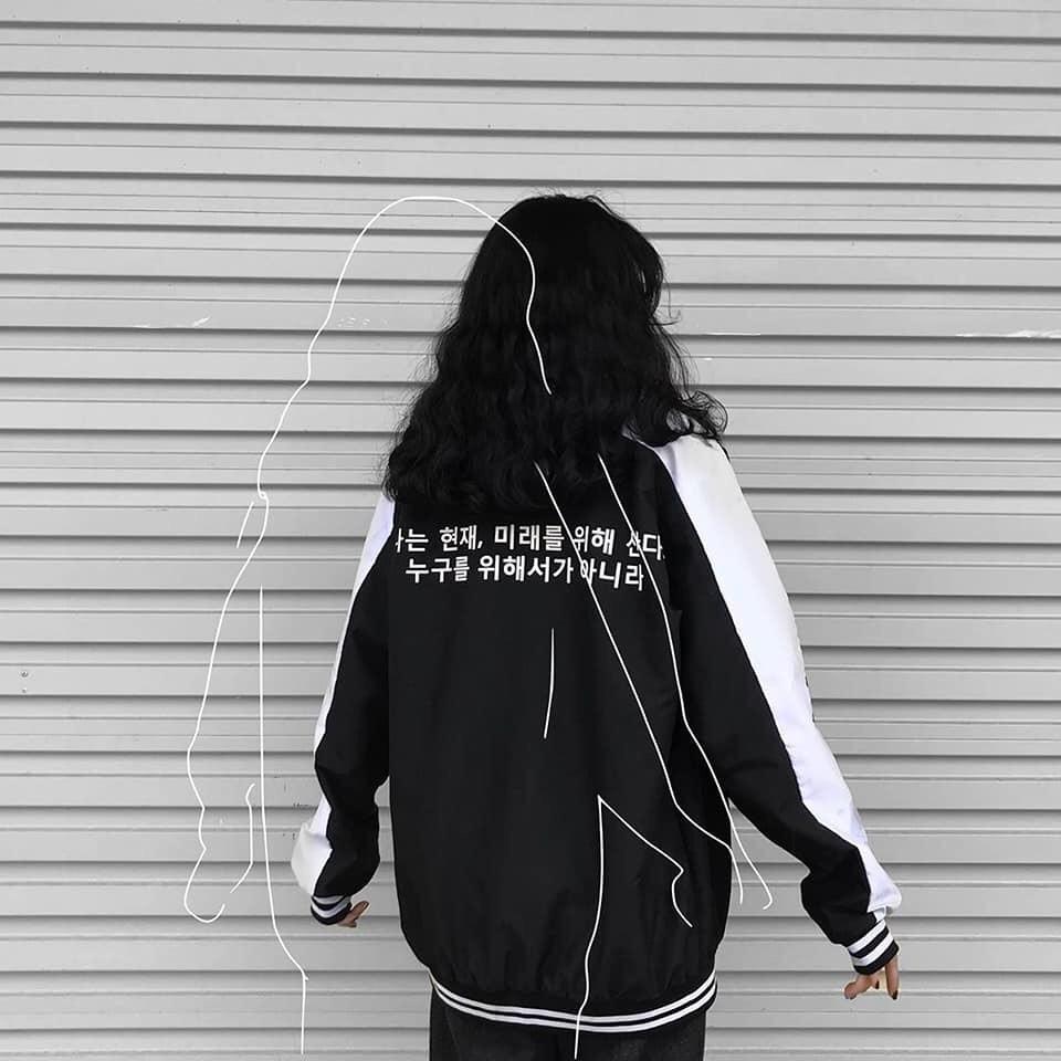 Áo Khoác Dù Nam Nữ Unisex - Áo Khoác Jacket Bombers Sọc Tay - LP.STORE