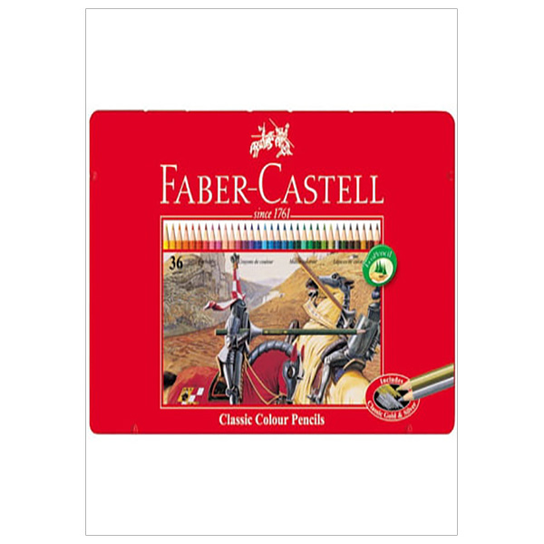 Faber-Castell-Chì Màu Rl Classic-36 Màu Dài (Hộp Thiếc)