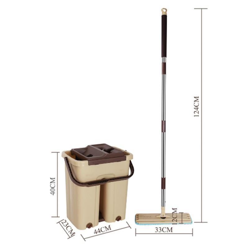 Bộ cây lau nhà thông minh kèm thùng vắt 2 ngăn Inochi BH-M200