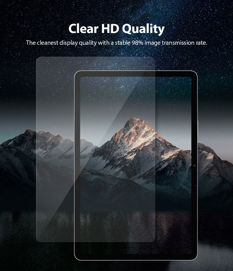 Dán cường lực màn hình dành cho Samsung Galaxy Tab S9/S9 FE/S8/S7 Ringke Tempered Glass - Hàng Chính Hãng