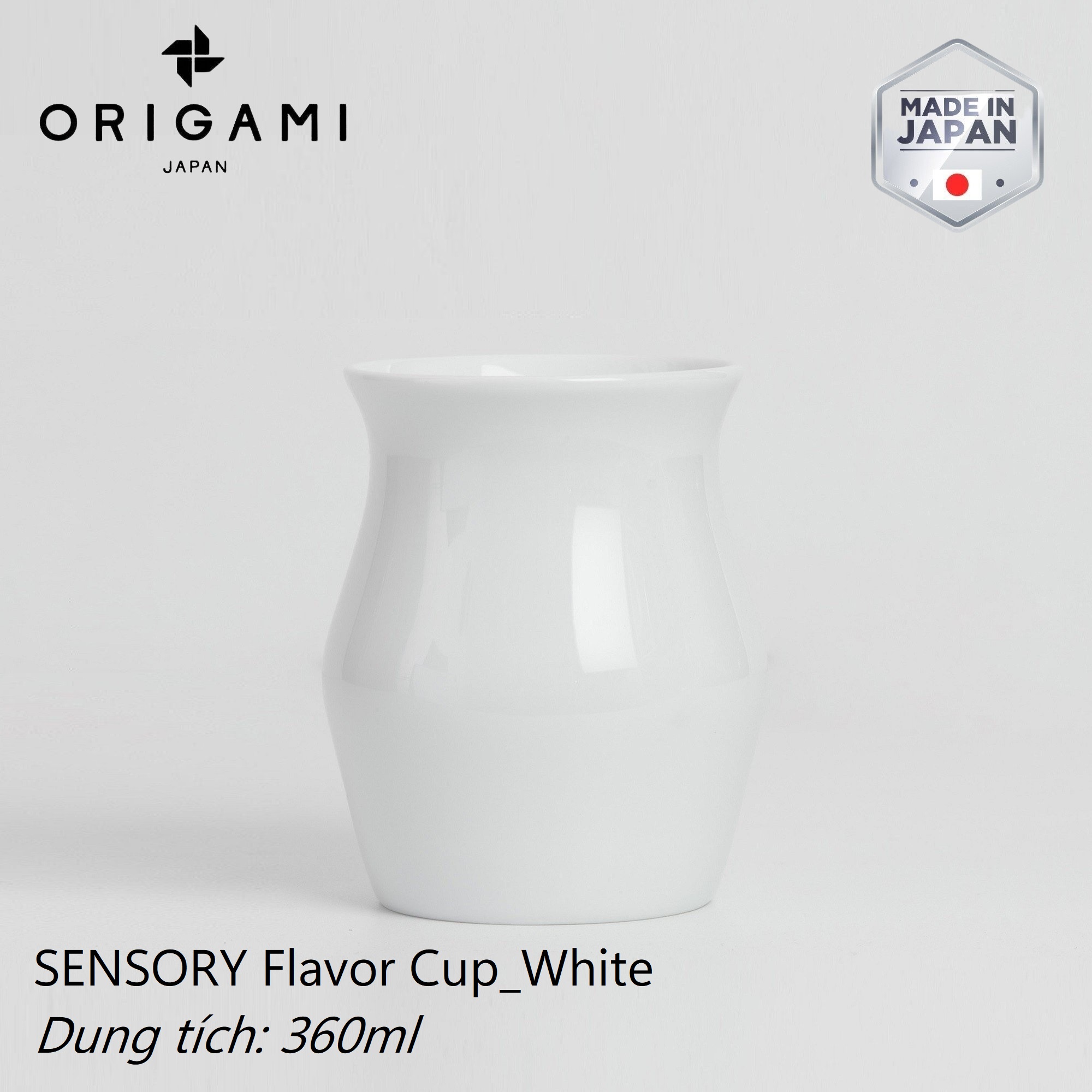 Bình server sứ pha cà phê Origami Sensory Flavor Cup 360ml