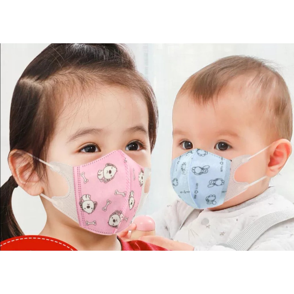 [SET 10 CHIẾC] Khẩu Trang 4D Maks Cho Bé Sơ Sinh Cao Cấp. 3 Lớp Kháng Khuẩn Họa Tiết Ngộ Nghĩnh Có Túi Zip Vệ Sinh, An Toàn