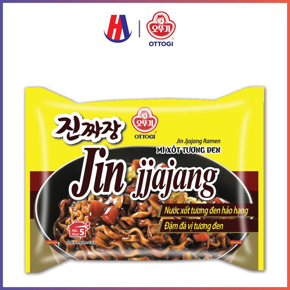 Mì trộn xốt tương đen Jin Jjajang Ramen Ottogi gói 135g 135g)