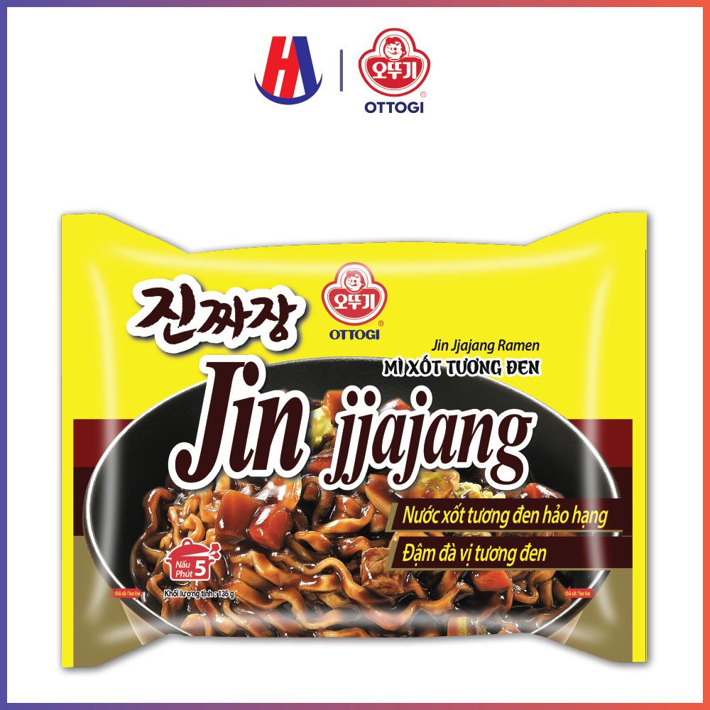 Mì trộn xốt tương đen Jin Jjajang Ramen Ottogi gói 135g(MÌ XỐT TƯƠNG ĐEN (VN) 135g)