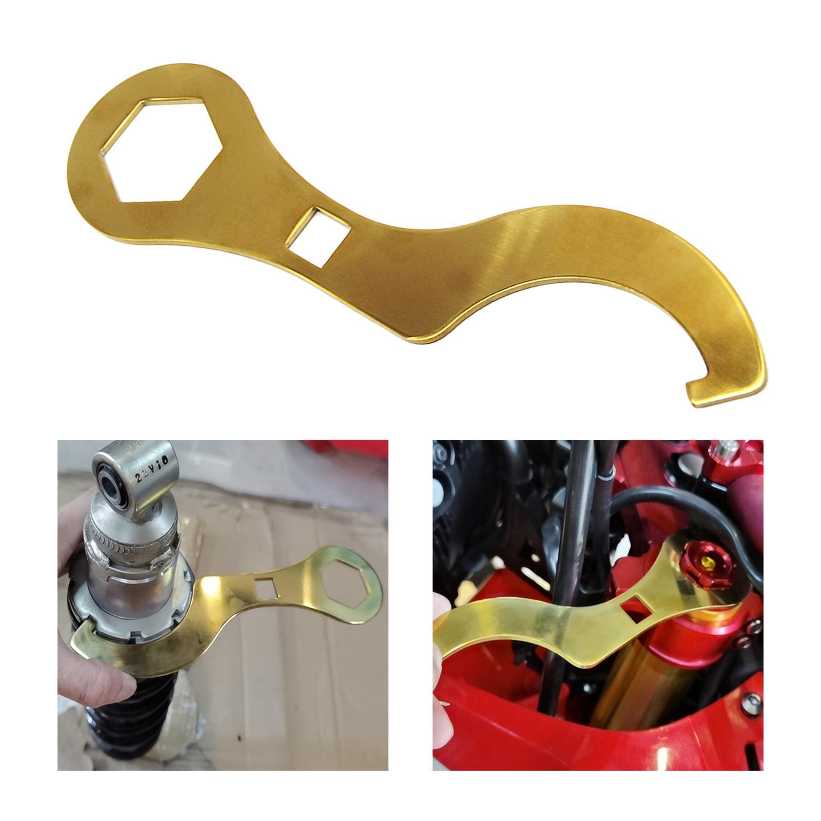 Axle Wrench Spanner Install Removal Dirt Bike Spindle Wheel Nut Tool Fit for Honda Crf250L Crf250Rally Repair Tool Axle Wrench Tool Golden