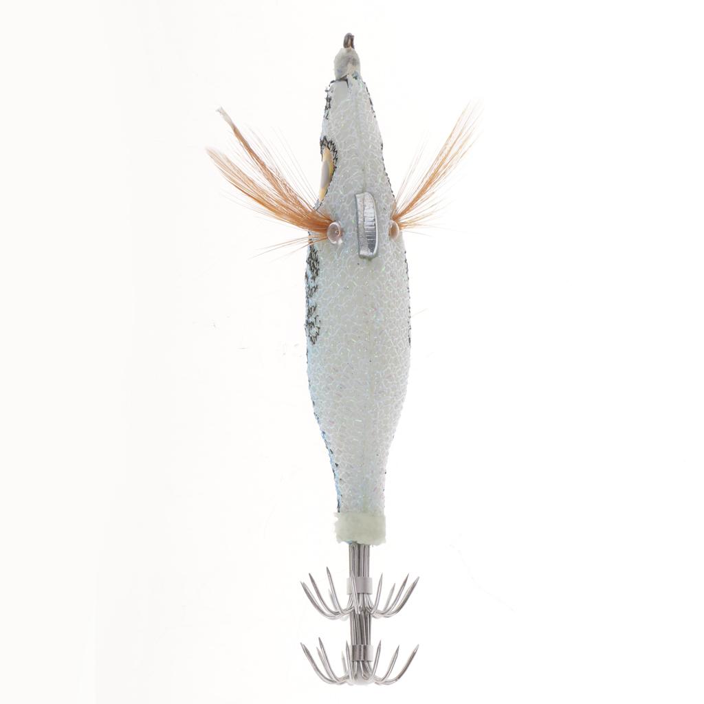 Luminous Squid Jig Hook Lifelike 3D Eyes Bionics Shrimp Fishing Lure
