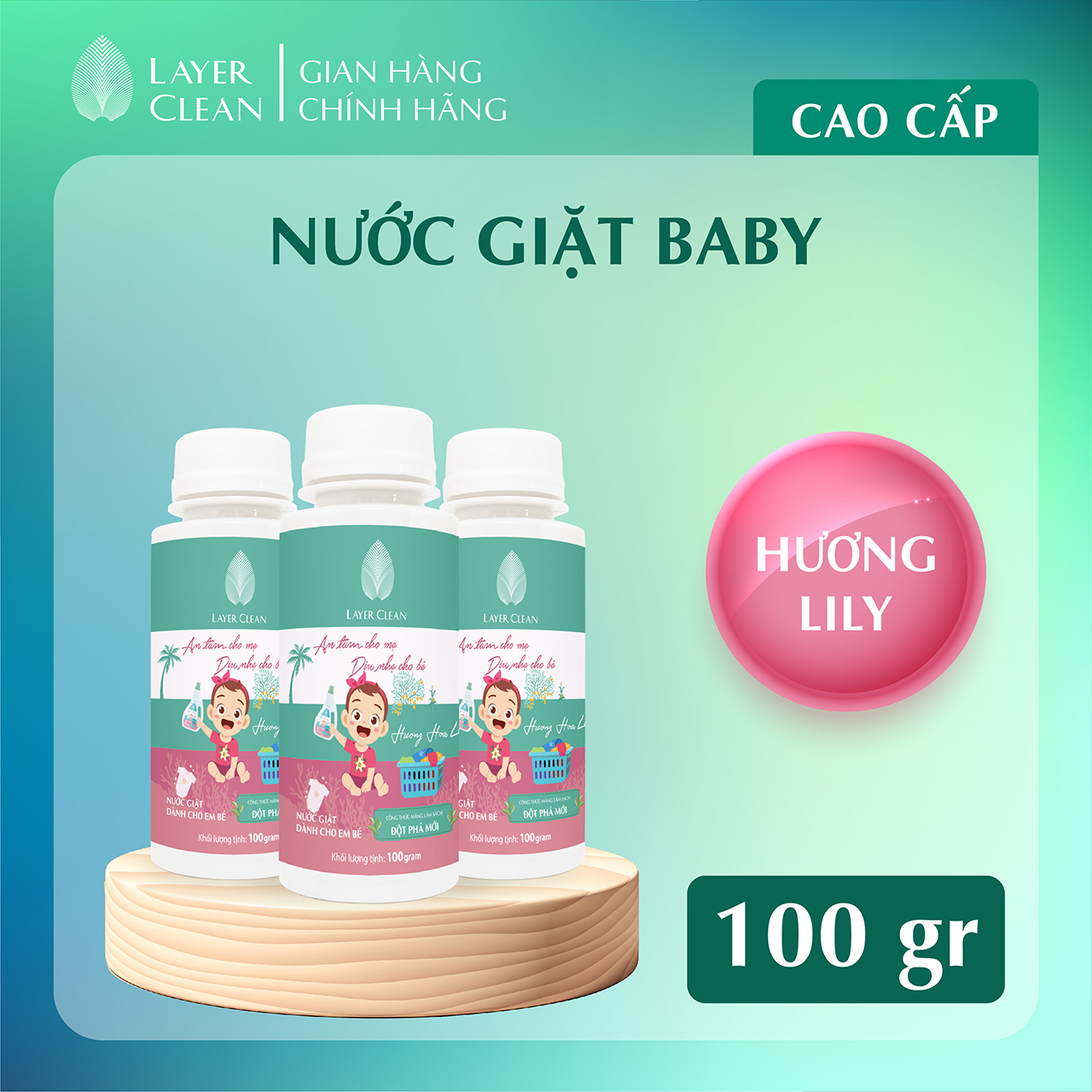 Nước giặt Baby hữu cơ chai 100ml