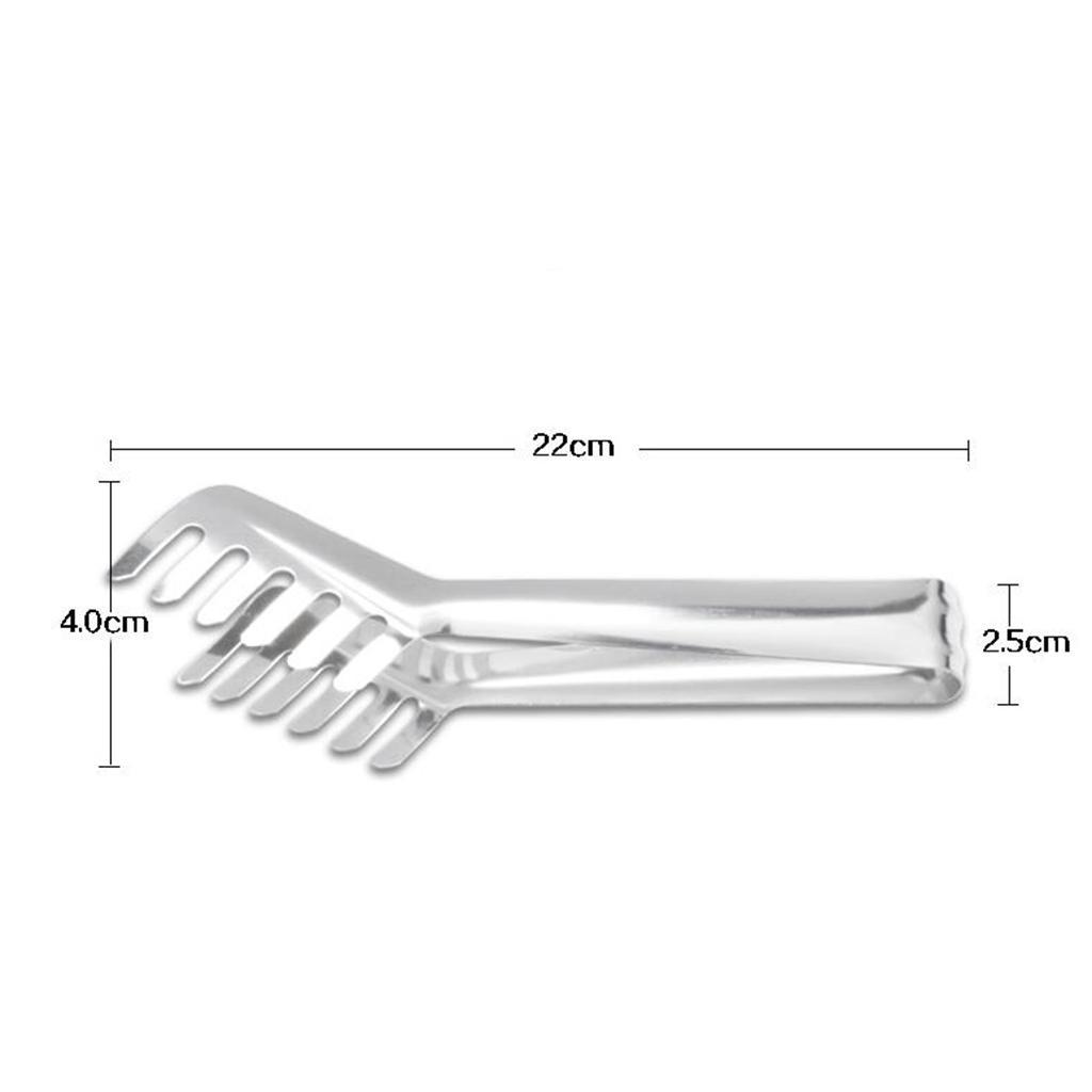 Food Tong Stainless Steel Pasta Spaghetti Clip Non-Skid Tong Clamp Kitchen
