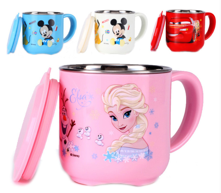 Ly uống nước Inox in hình - Disney cho bé