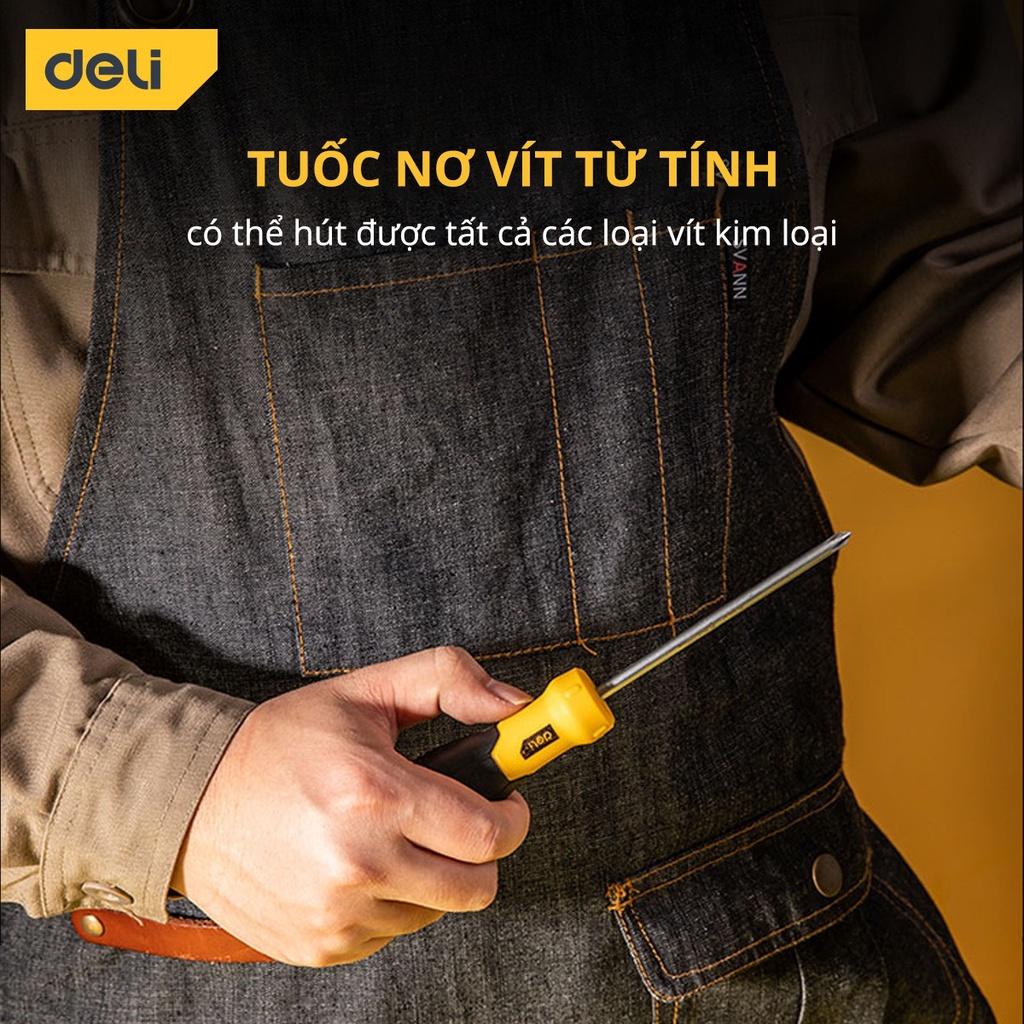 Bộ 4 Chiếc Tua Vít Deli Cao Cấp - Dễ Dàng Sửa Chữa Trong Nhiều Trường Hợp - Chất Liệu Chống Mòn, Gỉ - DL3501