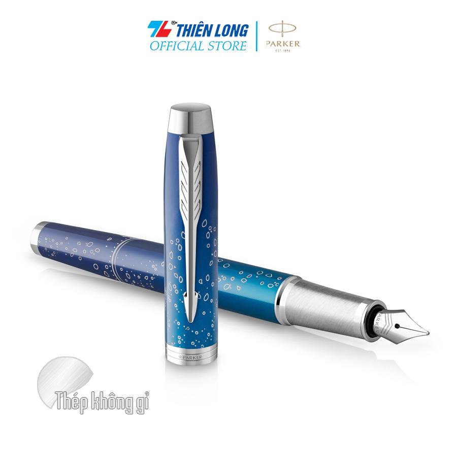 Bút máy Parker IM Special Editon Submerge Blue - Thép không gỉ - Ngòi 0.7mm - 2152992Z