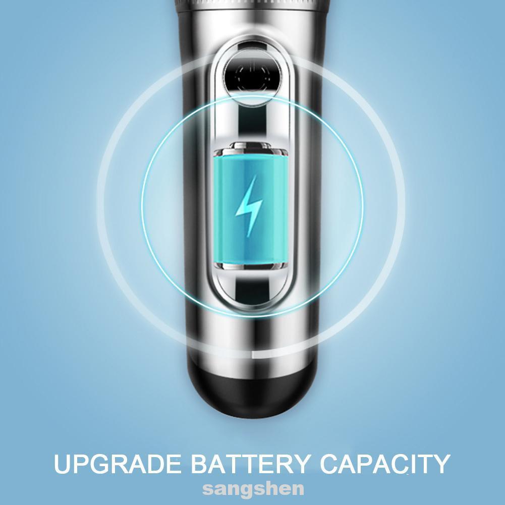 Tông Đơ Cắt Tóc Có Đèn Led Hiển Thị 6 Chế Độ Chống Nước Có Thể Sạc Lạichạy