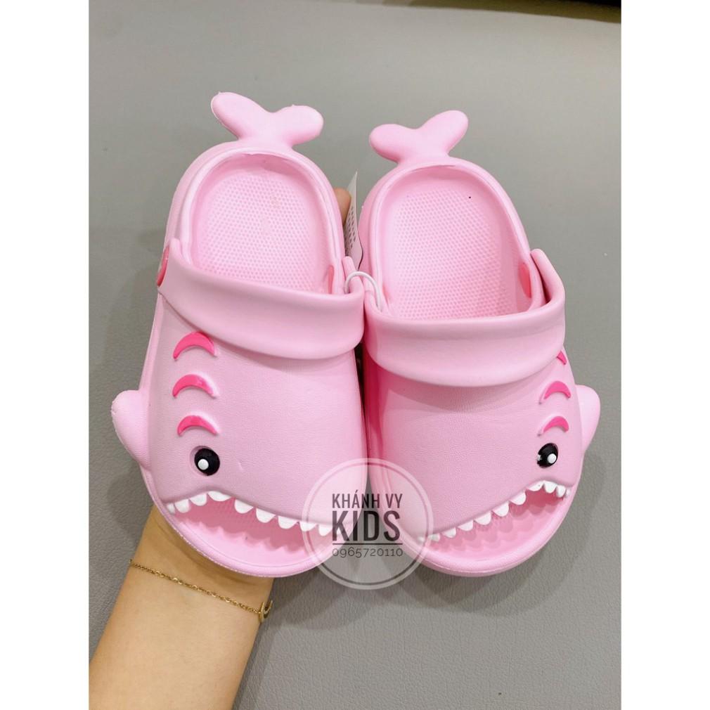 Dép sục hình cá mập cho bé- Dép sục siêu nhẹ hình con cá mập Baby Shark siêu đáng yêu cho bé trai bé gái siêu m