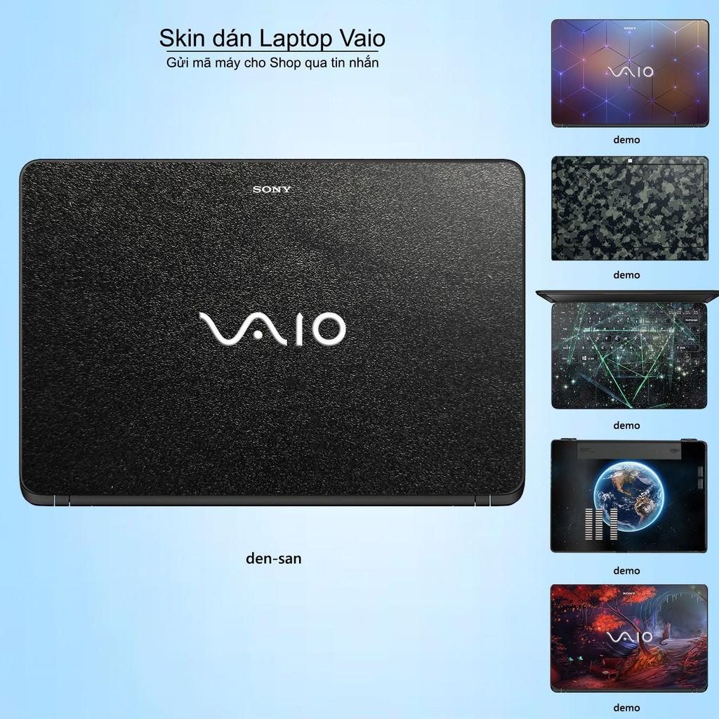 Skin dán Laptop Sony Vaio màu đen sần (inbox mã máy cho Shop)