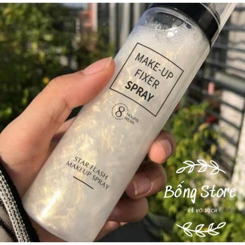 XỊT KHÓA NỀN &amp; BẮT SÁNG CĂNG BÓNG LỚP MAKEUP SPRAY