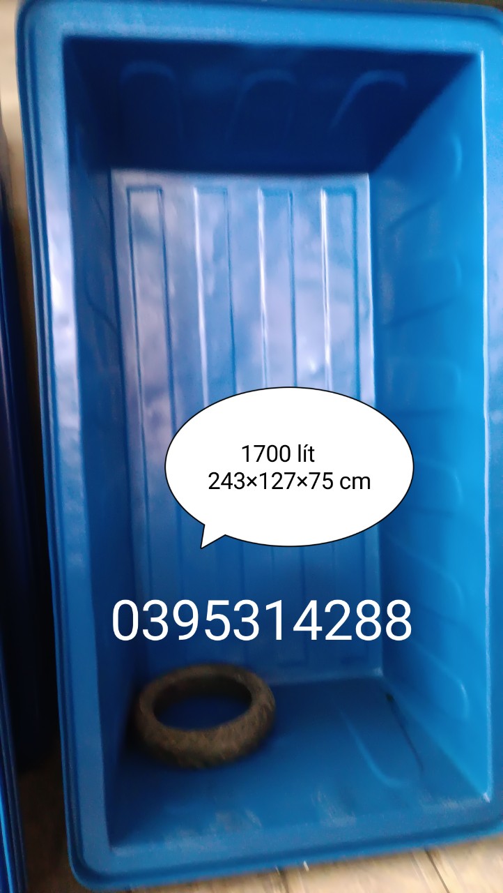 Thùng chữ nhật nuôi cá cao cấp ( 2000 lít,1100 lít,1000 lít,750 lít,500 lít,300 lít