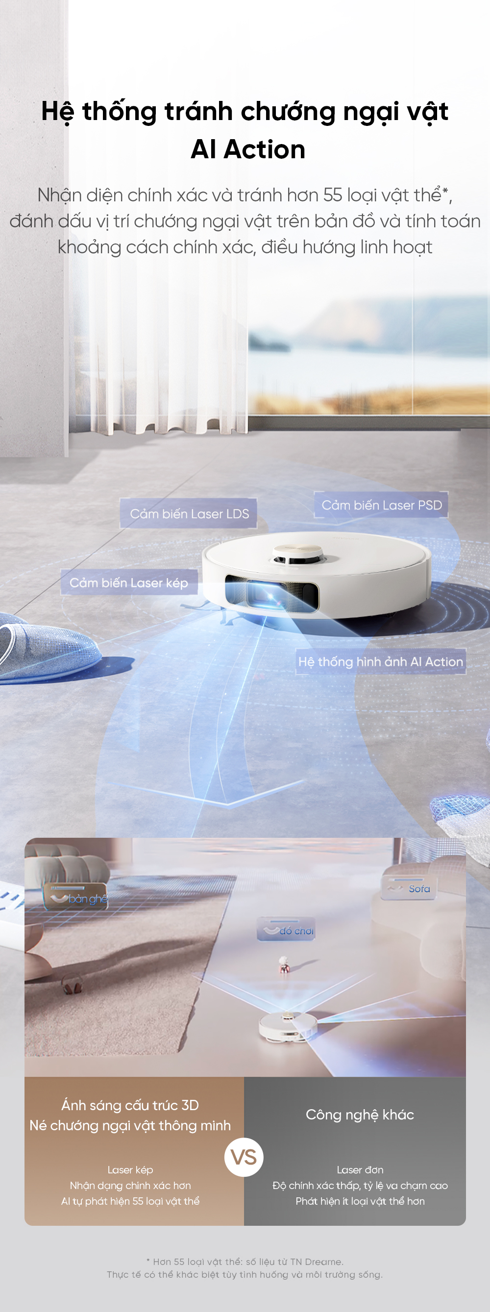 Robot hút bụi lau sàn chuyên dụng DreameBot L10s Pro Ultra Heat - Bản quốc tế - Hàng chính hãng