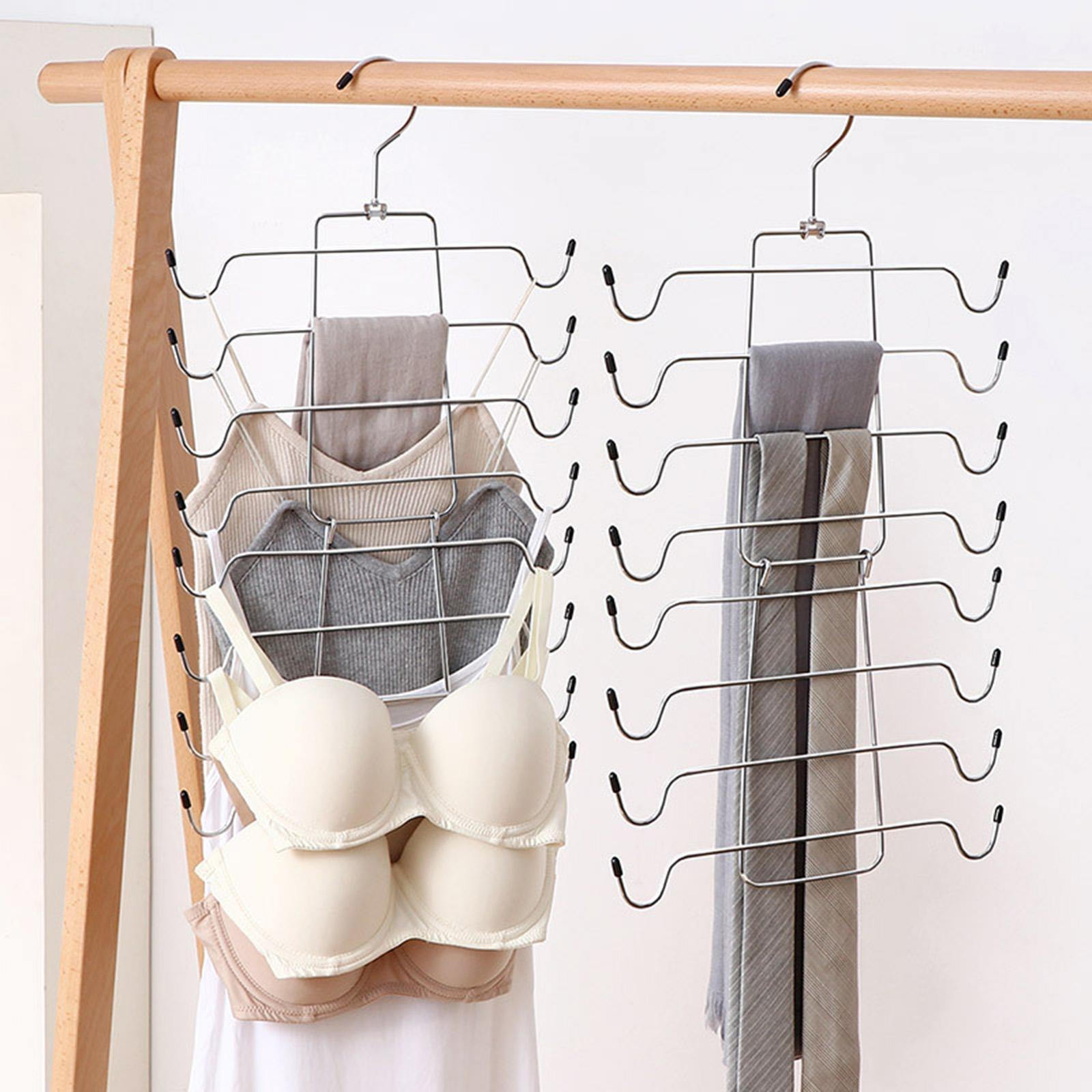 3pcs Tank Top Hanger Closet Organizer Hangers Folding Space Saving Hanger