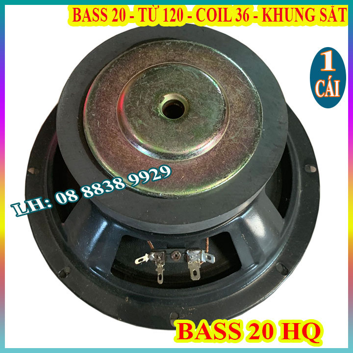 CỦ LOA BASS 20 TỪ 120 COIL 36 HÀN QUỐC TỪ 120 CHÍNH HÃNG HQ - GIÁ 1 CHIẾC