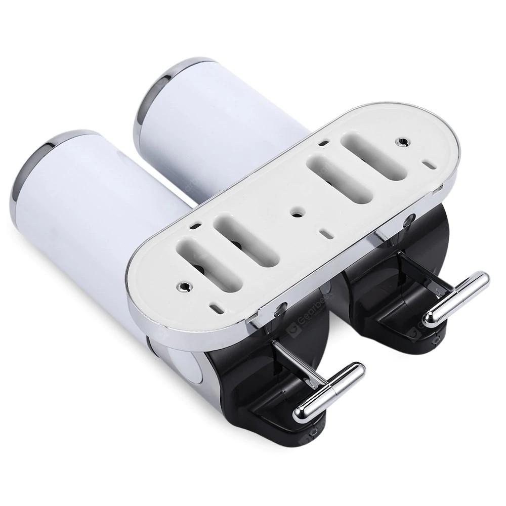 Hộp đựng nước rửa tay xà phòng gắn tường đôi 500ml/bình