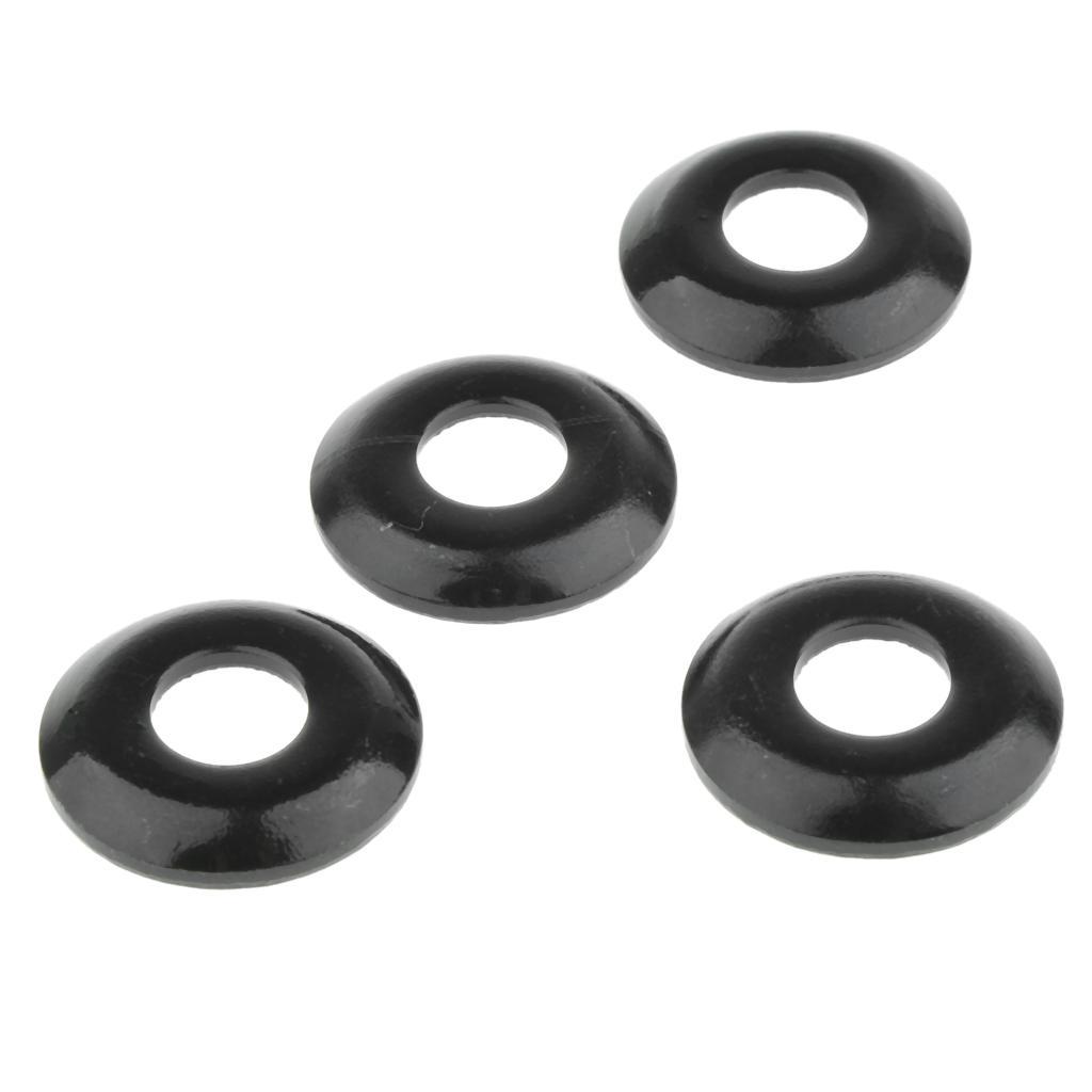 2-4pack Skateboard Truck Rebuild Kit Bushings Washers Pivot Cups Cone Black