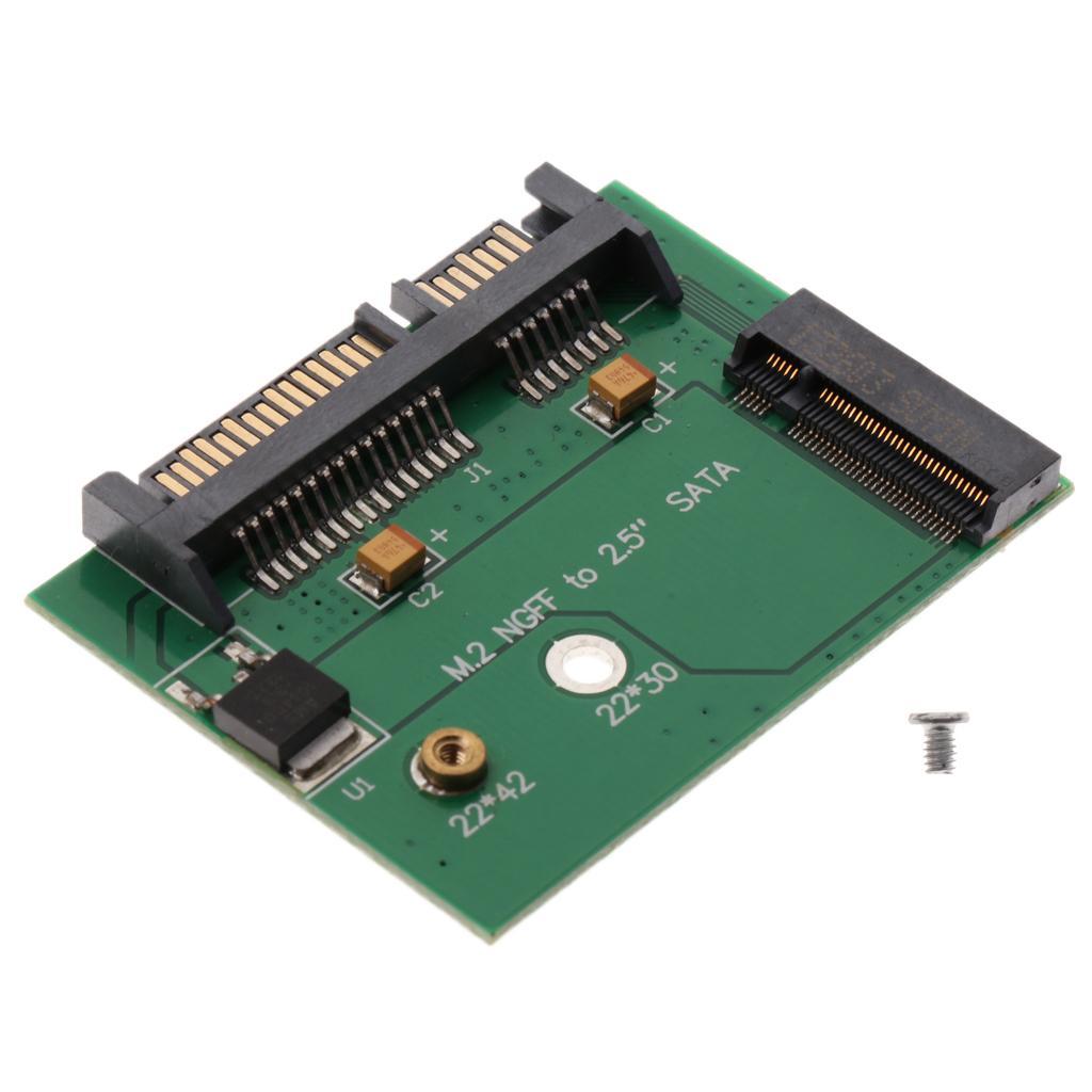 M.2 NGFF SSD to 2.5inch SATA Adapter Converter Card Support B-key