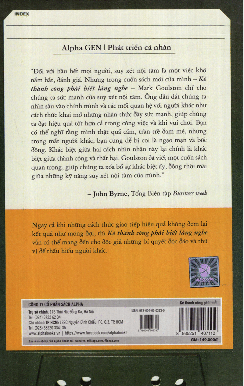 Kẻ Thành Công Phải Biết Lắng Nghe