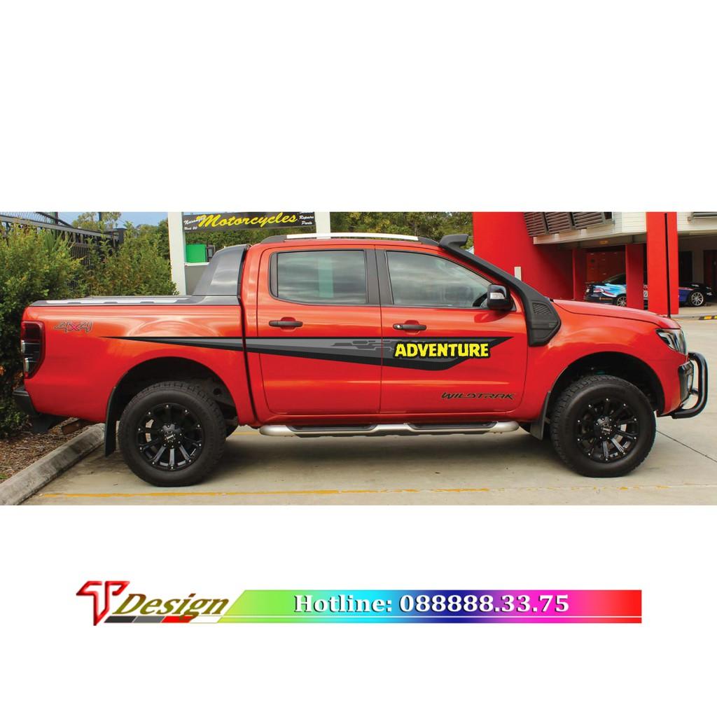 Decal dán cho xe 4 chỗ, tem oto cho xe Toyota Advanture WRAP 13, KT 308x25cm