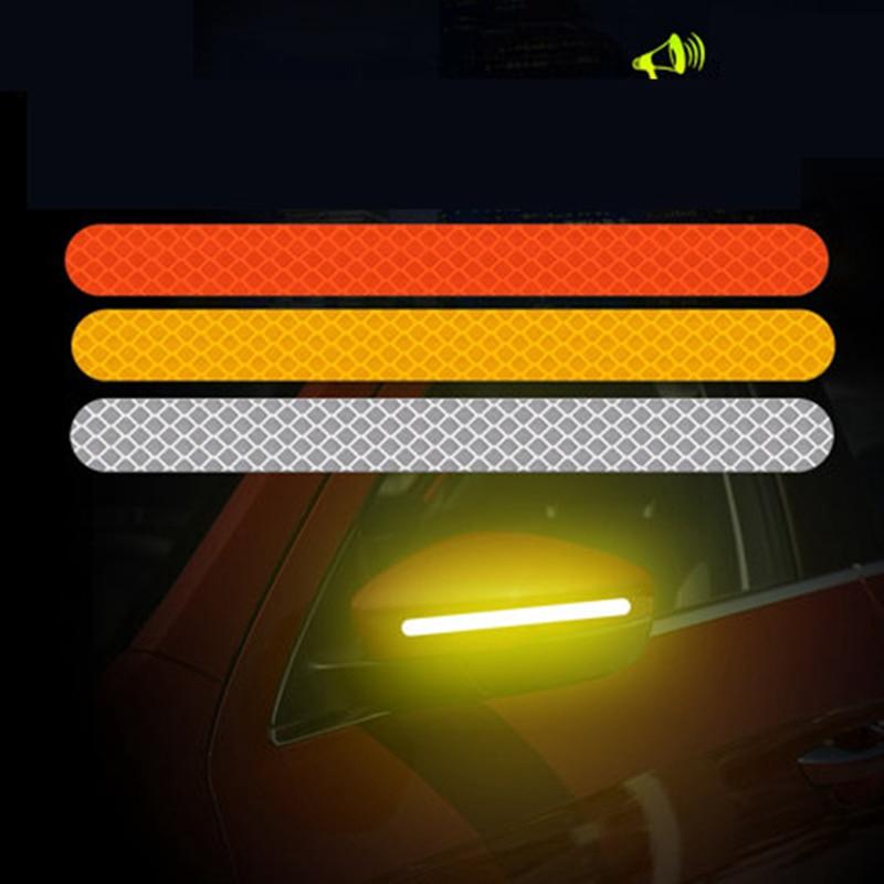 2 cái Phản quang Dán xe ô tô Phản quang Gương chiếu hậu Băng phản quang Băng phụ kiện ô tô Băng phản xạ bên ngoài Băng phản quang Dải phản xạ ô tô Băng phản quang xe asesori kereta
