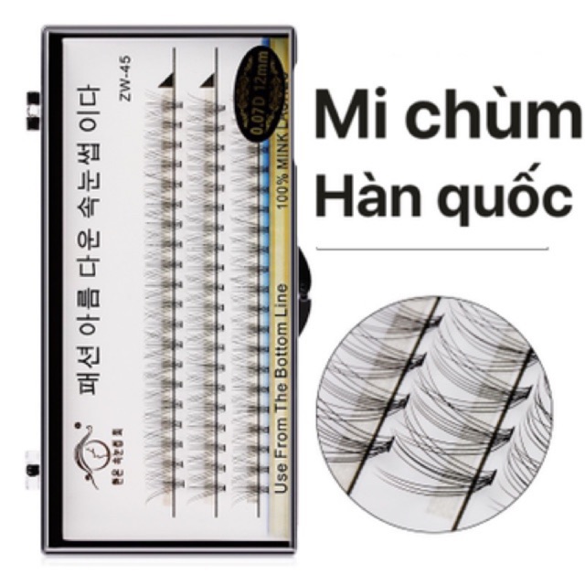 Mi chùm hq sợi mi nhẹ mềm độ cong tuyệt vời... tạo kiểu chùm cho mắt nối đẹp tự nhiên.