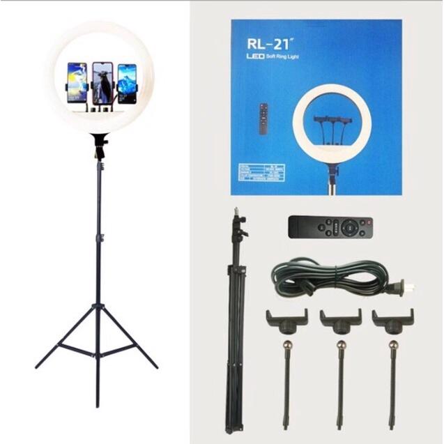 ĐÈN LIVESTREAM SIZE 54CM RL21, 3 KẸP ĐT KÈM REMOTE ĐIỀU KHIỂN, CÓ TÚI XÁCH