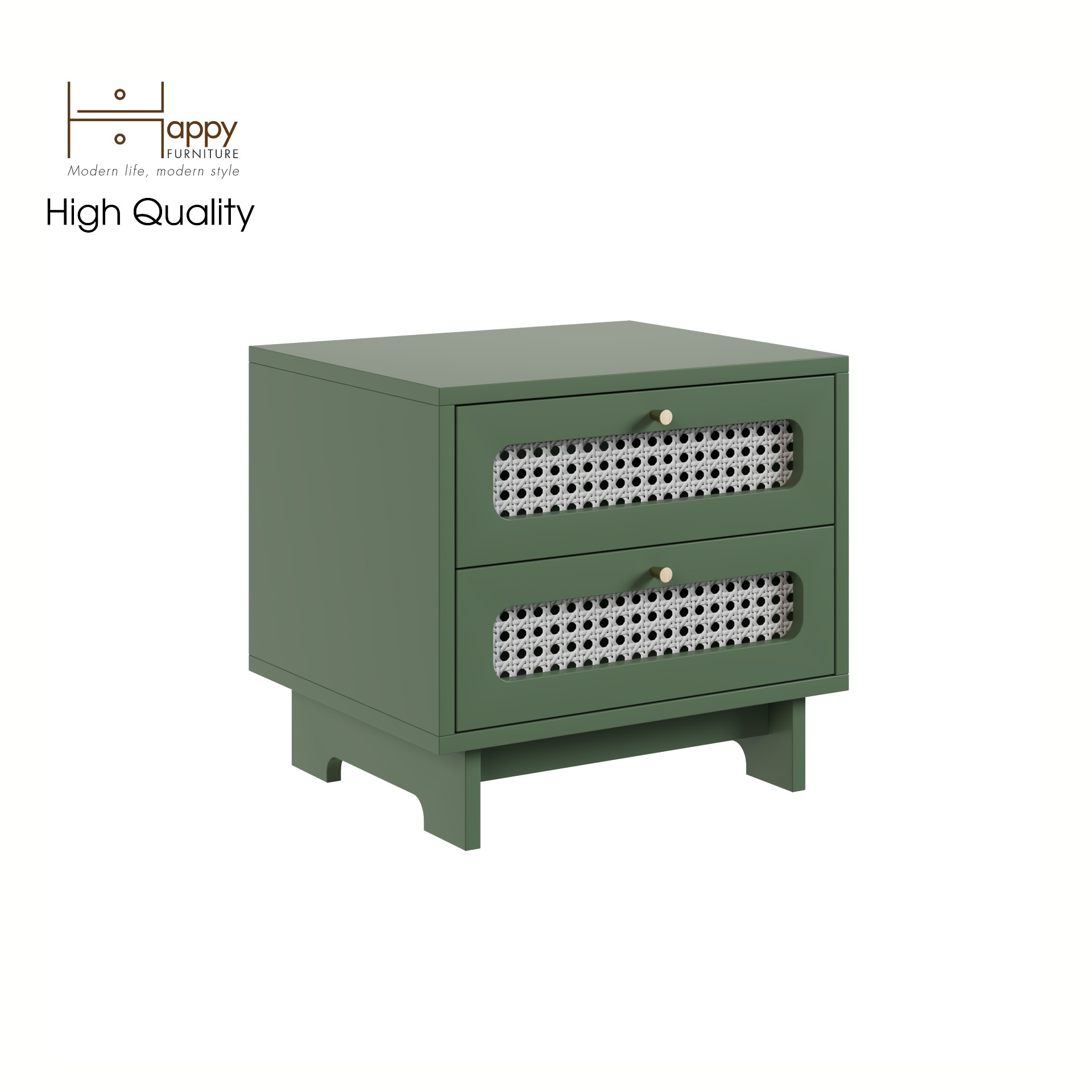 [Happy Home Furniture] MEYDAN, Táp đầu giường 2 ngăn , 48cm x 40cm x 44cm ( DxRxC), THK_076
