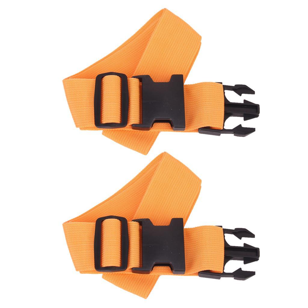 2 Pieces Luggage Straps Suitcase Belts Travel Bag Accessories