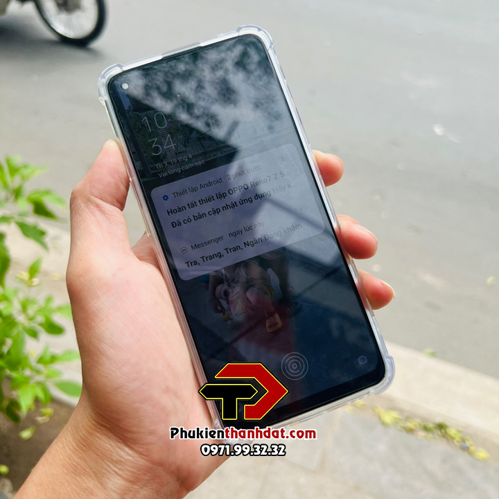 Ốp lưng cho OPPO Reno8 Z 5G trong suốt chống sốc bảo vệ camera sau