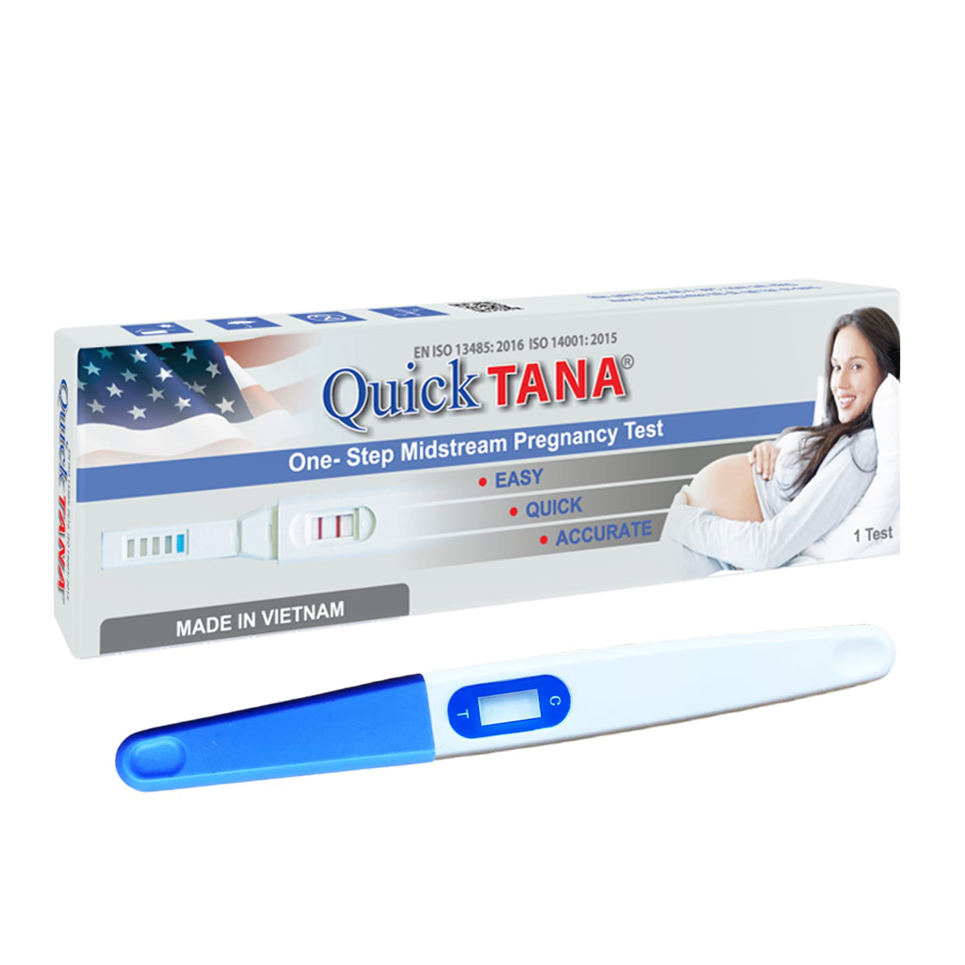 Bút thử thai Quicktana phát hiện thai sớm cho kết quả chính xác, nhanh và đảm bảo - Hộp 1 bút