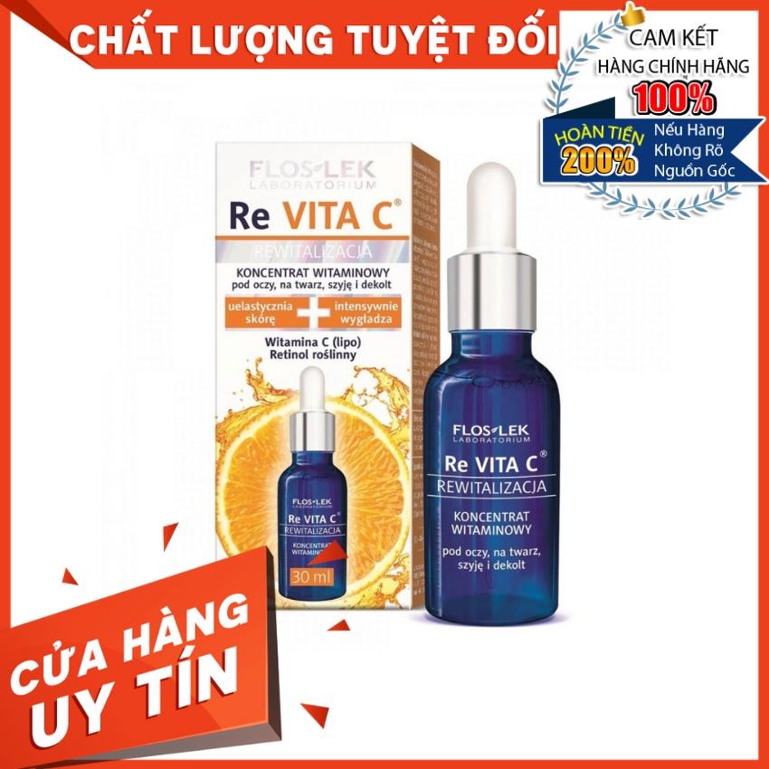 Serum Cấp Ẩm Và Làm Trắng Sáng Da Floslek Re VITA C Giảm Thâm, Nhăn, Chống Lão Hoá, Cấp Ẩm Mịn Da 30ml