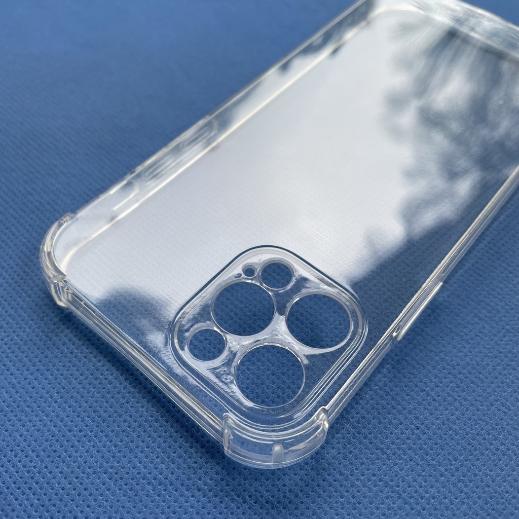 Ốp lưng silicon trong suốt chống sốc 4 cạnh cho iPhone 14 Pro Max / 13 Pro Max / 12 Pro Max/ 11 Pro Max/ Xs Max/ X/ Xr/ 7 8 Plus