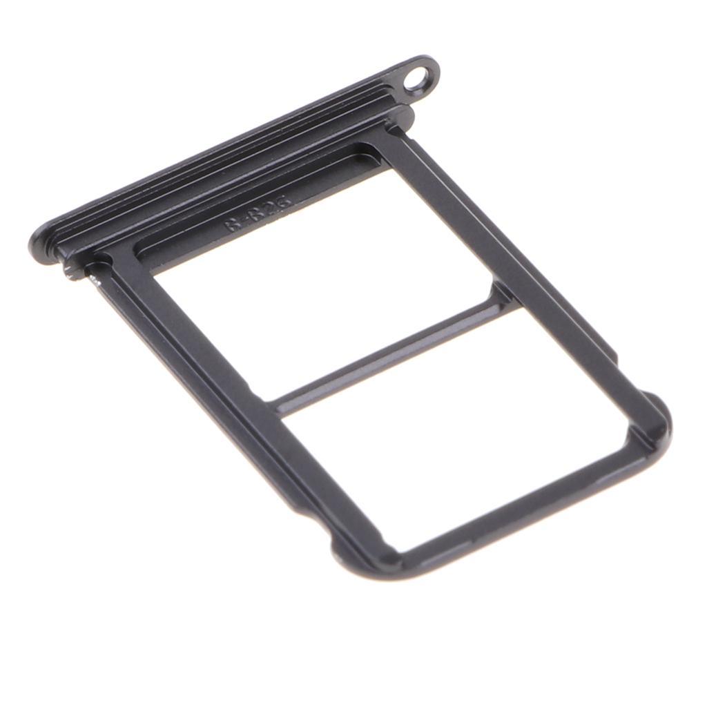 Compact Dual SIM Card Slot Tray Holder Solt Adapter Fit for  P20 Black