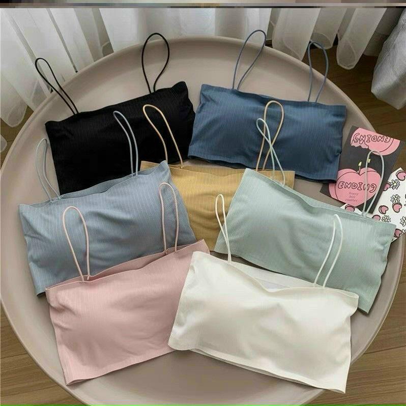 Áo bra su tăm cao cấp, Áo lót vest ngang ngực dạng ống 2 dây croptop có miếng lót ngực AB/318