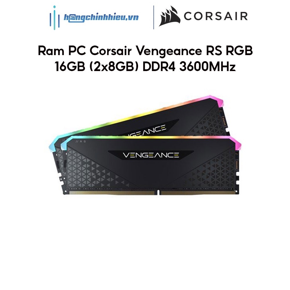Ram PC Corsair Vengeance RS RGB 16GB DDR4 3600MHz CMG16GX4M2D3600C18 Hàng chính hãng