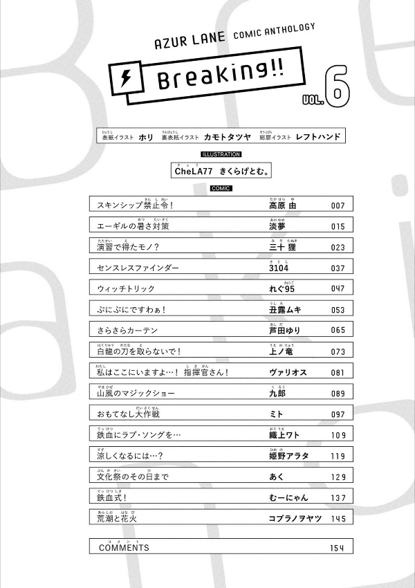 Azur Lane Comic Anthology Breaking!! 6 (Japanese Edition)