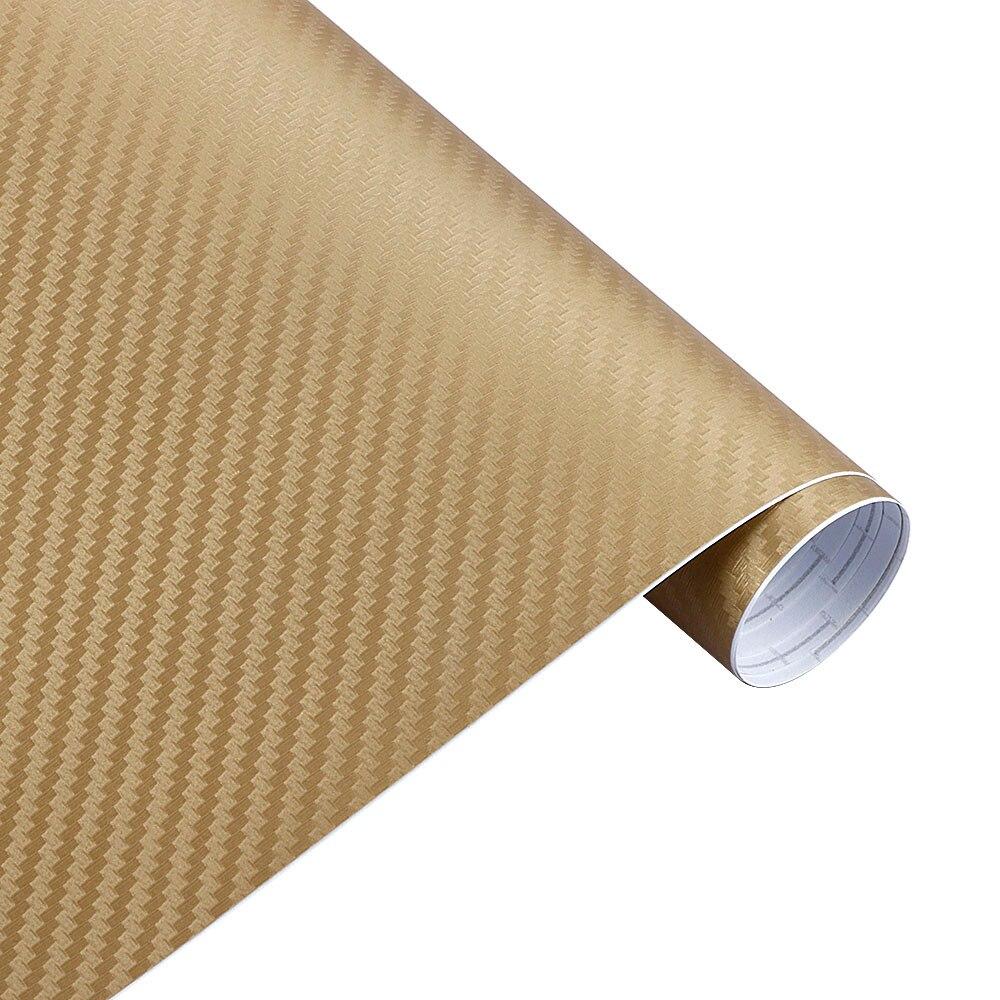 30x127cm Waterproof DIY 3D Carbon Fiber Vinyl Wrapping Film Car Sticker Motorcycle Automobiles Car Styling Accessories