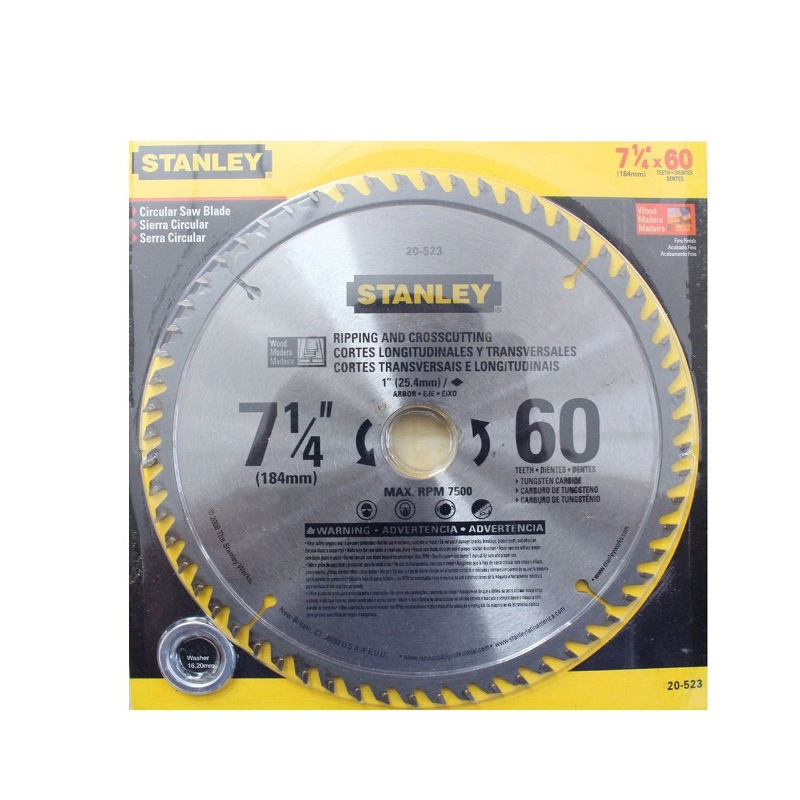 Lưỡi cưa gỗ 255mm x 40T Stanley 20-535-23