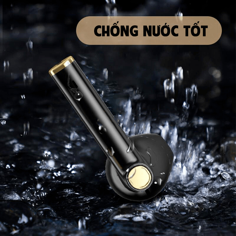 Tai nghe bluetooth  LIMITED BLACK GOLD, tai nghe bluetooth nhét tai.Tai nghe không dây bluetooth 5.0 cảm ứng chạm âm thanh nổi.Chống nước