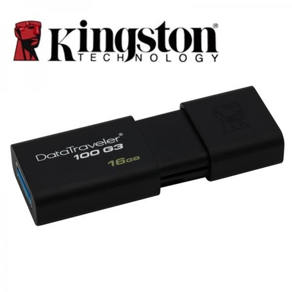 USB 3.0 16gb Kingston DT100G3 - Hàng Chính Hãng + Tặng quạt USB 2 cánh