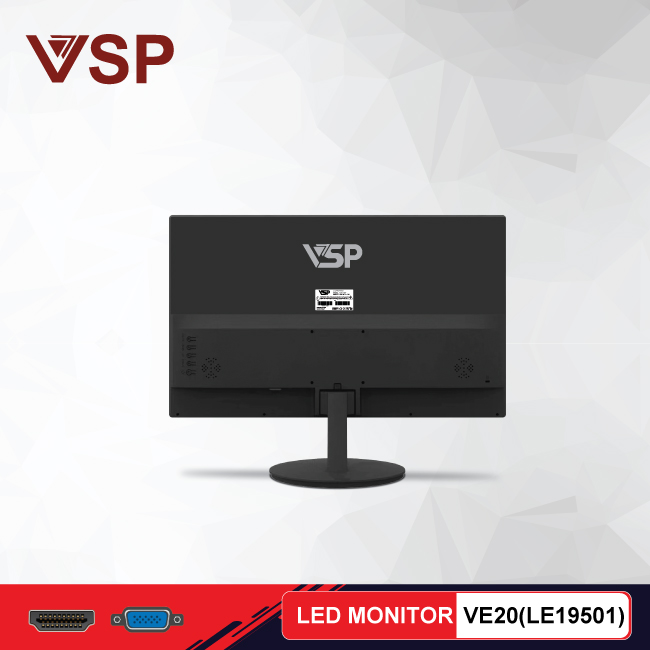 Màn hình máy tính 20inch VSP VE20 (LE19501) HD 75Hz 5Ms LED Monitor – Hàng chính hãng TECH VISION phân phối